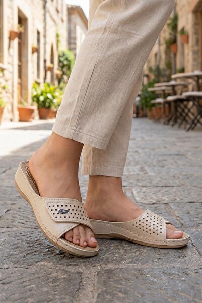 GEZER Papuci de vară pentru femei cu talpă cu masaj