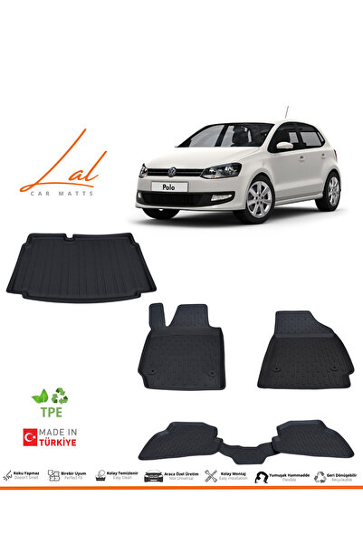 Lal Volkswagen Polo 3D Havuzlu Paspas Alt Kademe Bagaj Havuzu Seti (2009-2017...