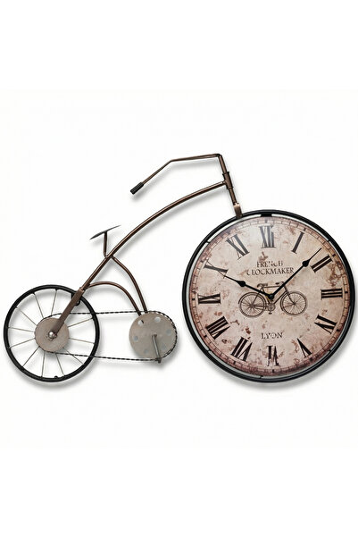 Neomi Premium Dekoratif Metal Duvar Saati El Yapımı 60x43 Özel Seri Büyük Boy...