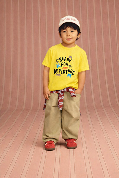 luay Unisex Cotton Adorable Yellow T-Shirt: Cute and Comfy Everyday Wear