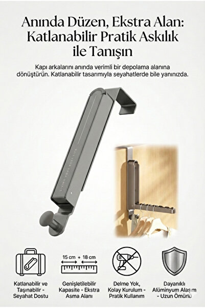 alastore Amerikan Kapı Arkası Askılık Organizer Askılık Ve Mutfak Banyo Kapı ...