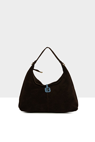 Bagmori Brown Women's Genuine Suede Leather Mini Casual Shoulder Bag M000008711