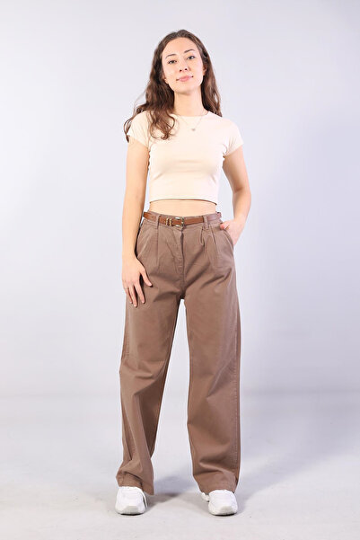 Mckanzie 5429 Παντελόνι με φαρδιά πόδια με λεπτομέρεια ζώνης