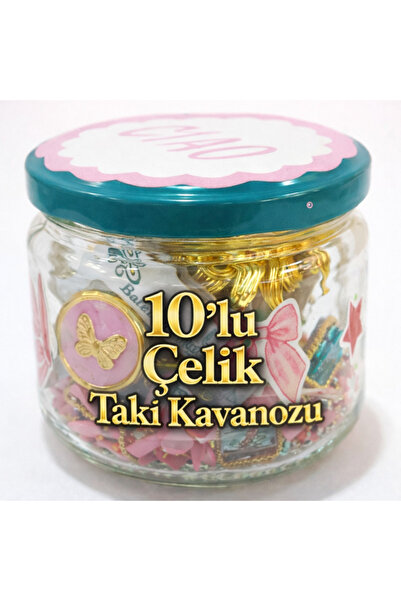 DuRu LiNe (L Boy En Az 10 Adet Çelik Takı) Takı Kavanozu Gold Silver Karışık ...