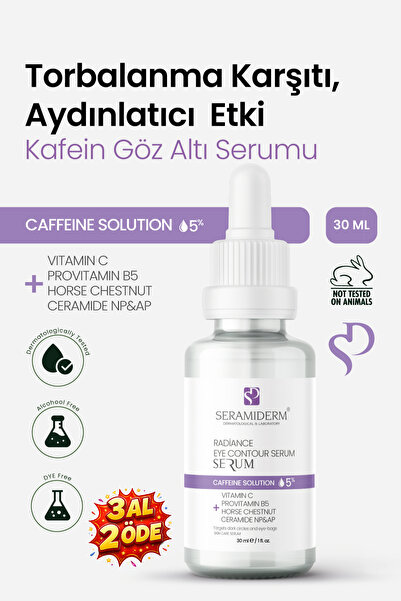 SERAMİDERM Dermatological & Laboratory Torbalanma Karşıtı, Aydınlatıcı, Kafei...