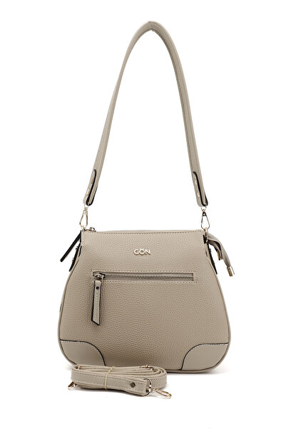 GÖNDERİ(R) Geantă de umăr pentru femei OPEN MINK Gön de mărime medie Q6855