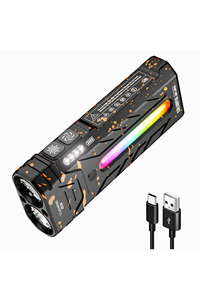 Choice مصباح يدوي LED محمول متعدد الوظائف مبتكر بنمط التمويه، بقوة 5200 لومن،...