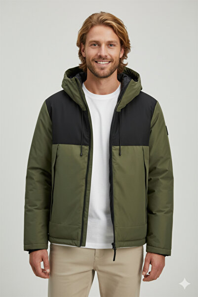 Jack & Jones Jcounion Light Padded Blocking Jacket Erkek Mont 12285586