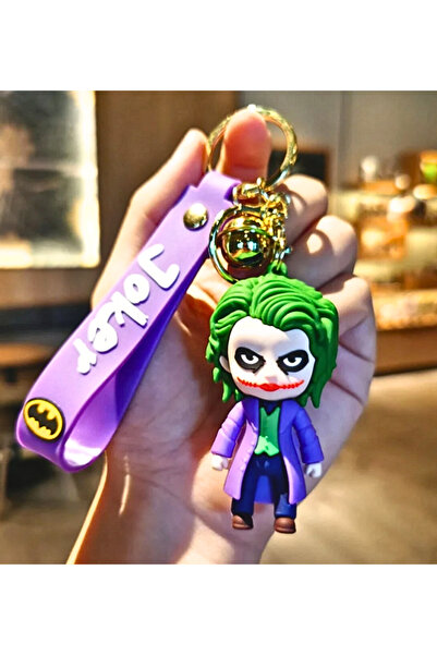 Giftpoint Joker 3D Silicone Keychain 1 Piece Cute Designed Bag Accessory