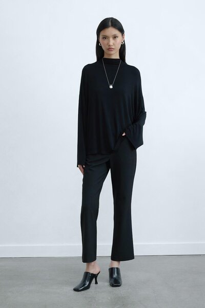 Suud Collection Siyah Olivia Bluz