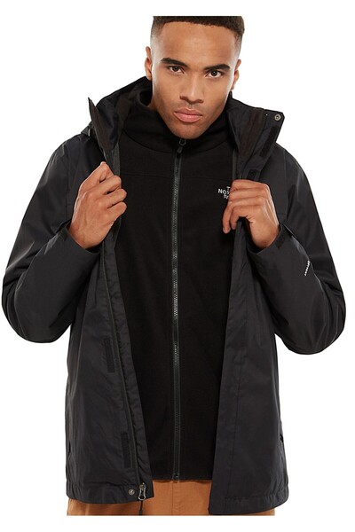THE NORTH FACE Black Men's Outdoor Jacket T0Cg55Jk3 m Evolve Ii Triclimate Ja...