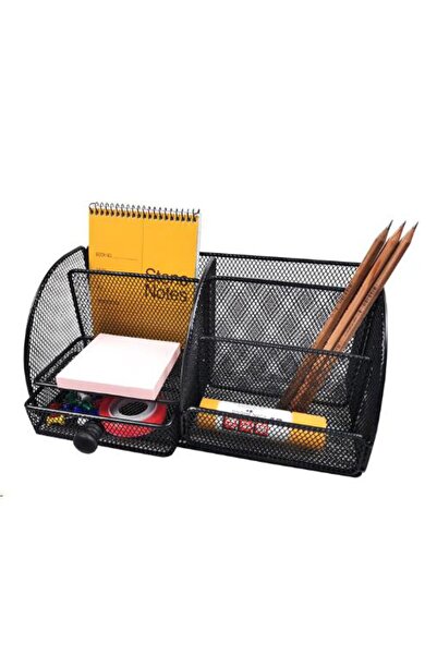 KRAF Set de masă perforată cu sertare combinate 412G Negru