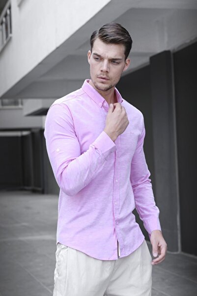 Oksit Cămașă pentru bărbați Abram Oxford Extra Slim Fit