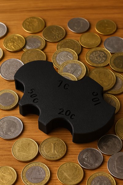 Şimşek 3D Bat Design Coin Organizer