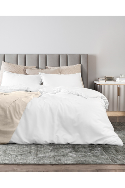 Madame Coco طقم غطاء لحاف تينسل مقاس كينج من لوير (تينسل) ™   ) - أبيض