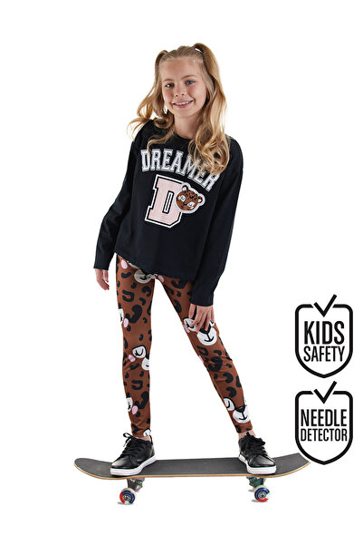 Denokids Set de tricou pentru fete leopard