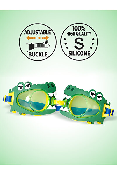Denokids Boy's Swimming Goggles Crocodile