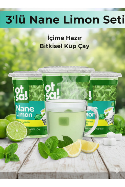 Otsa 3x Küp Nane Ferahlığı Ve Limon Tazeliğiyle Doğal Şifa Çayı