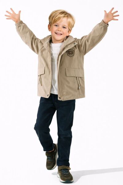 RAPAPA Boys' 3-Piece Spring Sportswear Set – Hooded Thin Jacket, Printed T-Sh...