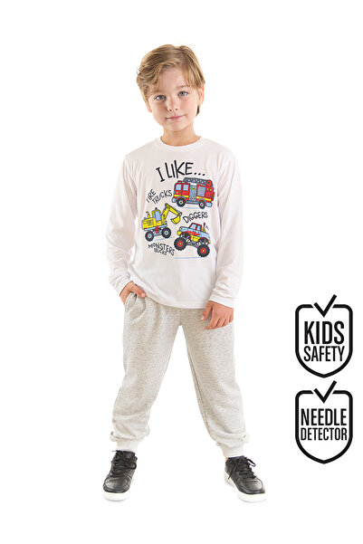 Denokids Set de pantaloni de tricou pentru băieți pentru vehicule de construcții