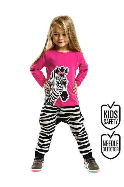 Denokids Zebra Fashion Girls - Zimní sada trička a kalhot