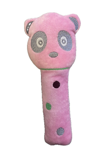 Molie Bebekler İçin Pembe Peluş Panda Vikvik Oyuncak