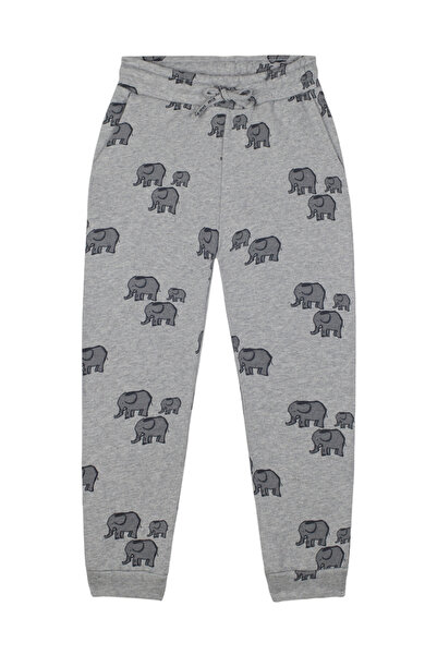 Antebies Organic Gray Melange Boys' Tracksuit