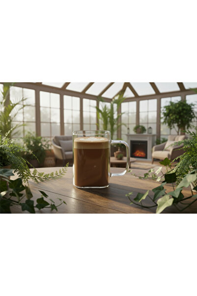 İpek Porselen 6 Kişilik Borosilikat Kare Cam Kahve-Çay Takımı Isıya Dayanıklı...