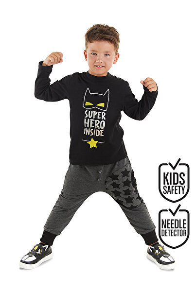 MSHB&G Boy's Winter Superhero T-shirt and Trousers Set
