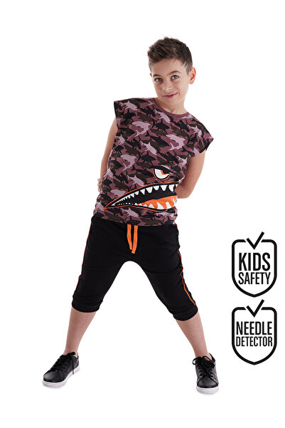 MSHB&G Set pantaloni scurți capri tricou pentru băiat Monster Shark