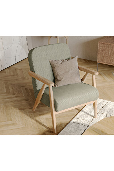 Normod Levy Açık Meşe Berjer - Fitilli Kadife