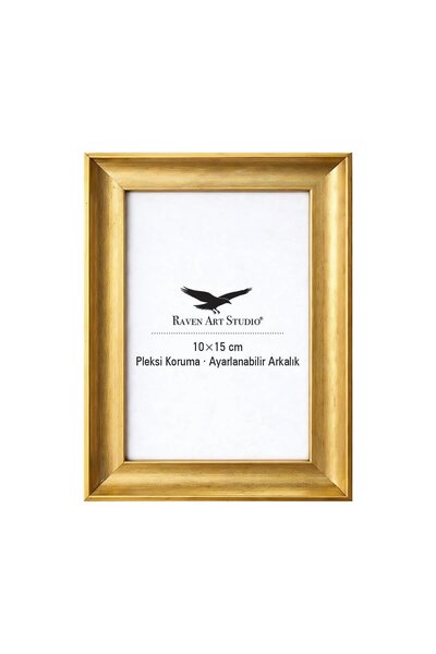 Raven Art Studio Piramidă 10x15cm, auriu, pentru fotografii, documente, poste...