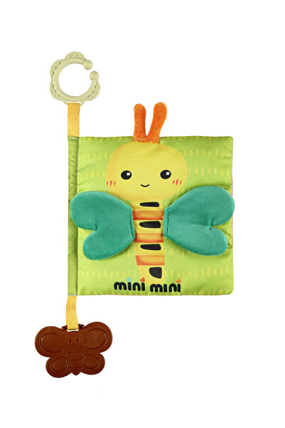 Mini Mini Eğitici Bebek Kitabı Dişlikli ve Hışırtılı 3D Hayvanlar Kitabı