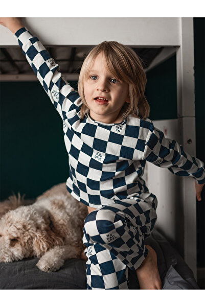 Antebies Organik Lacivert No Bad Days Erkek Çocuk Pijama Takımı