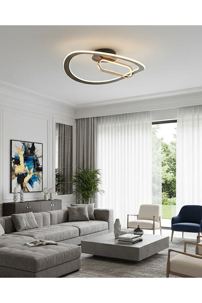 Özcan Aydınlatma 5729-2 Supaza Tekli Plafonyer 60 Platin