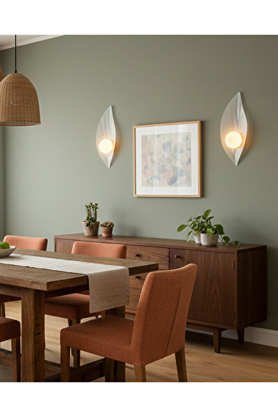 Özcan Aydınlatma 2724-02-01 Pearl Büyük Aplik Beyaz