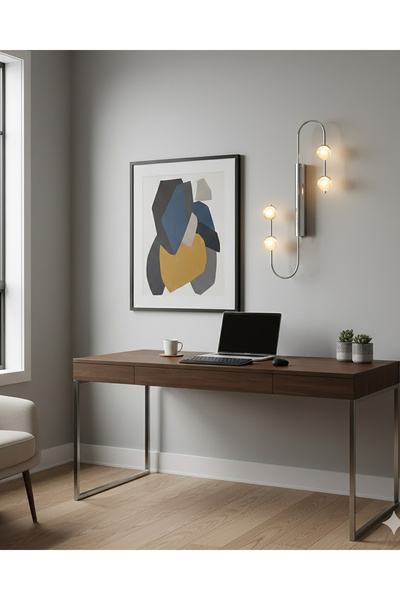 Özcan Aydınlatma 2843-APL-24 Aster Aplik PLATİN Renk