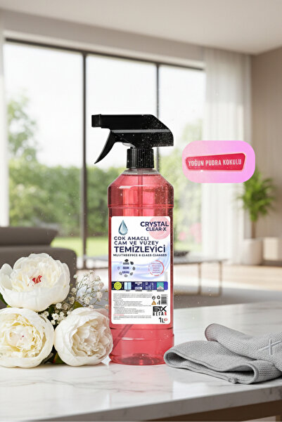 Betax Crystal Clear-X 1000 ml İz Bırakmayan Yoğun Pudra Kokulu Cam Ve Çok Ama...