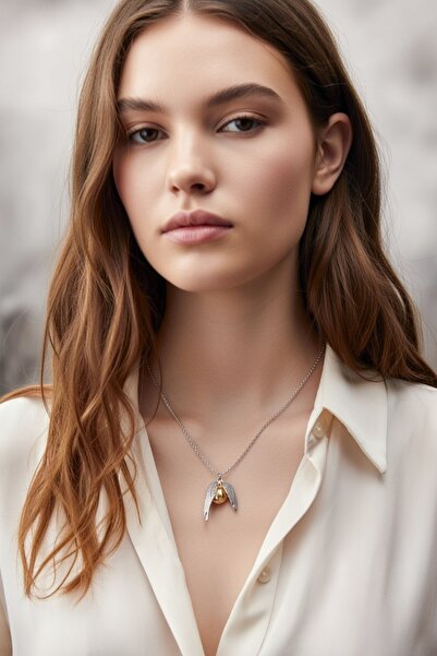 Sihir Dükkanı Snitch Golden Harry Potter Unisex Kadın Erkek Kolye