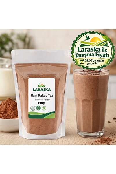 Laraska Natural Ham Kakao Toz 100g - Raw Cacao Powder