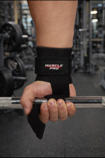 MUSCLE PRO Grip Pro Lifting Strap - أشرطة معصم وحزام وزن