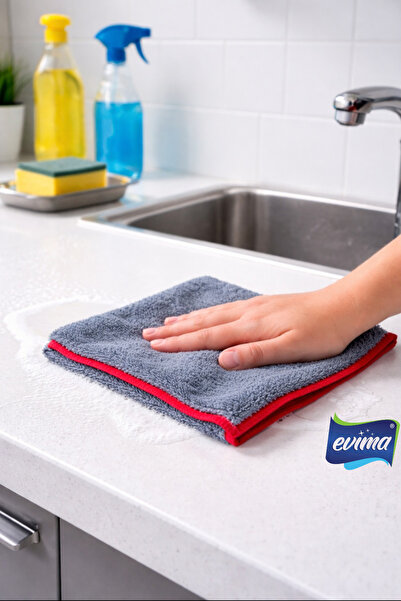 EVİMA (2 Adet) Mutfak-Banyo ve Genel Temizlik için Güçlü Su Emme Özellikli Kı...