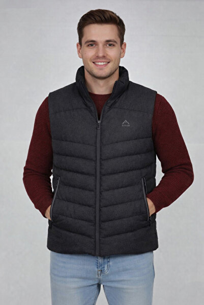 DYNAMO Anthracite Color Men's Sports Inflatable Vest 4023 Lrd-Sto04911