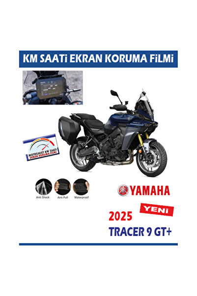 Motiker Yamaha TRACER 9 GT 2025 Motosiklet Ekran Km Koruyucu Şeffaf Folyo