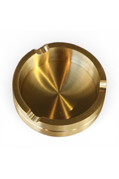 VERRA CONCEPT El yapımı pirinç küllük Oval Kültablası 7x2.5 mm