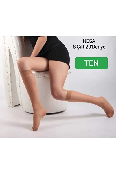 NESA 5 'çift Ince Dizaltı 20' Den Pantolon Çorabı Kadın Tül Çorap 57*ten