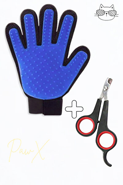 PapyonPet Kedi Köpek Tırnak Makası Kedi Tüy Toplama Tarama ve Yıkama Eldiveni...