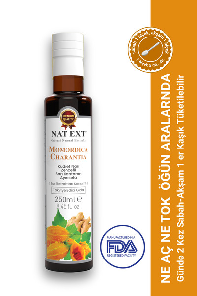 İmmu-Nat Momordica Charantia Kudret Narı Zencefil Sarı Kantaron Aynı Safa Sıv...