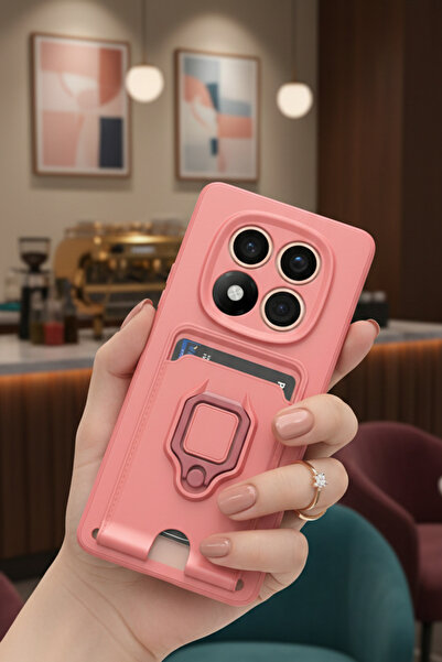 Hatreds Xiaomi Redmi Note 14 Pro 4G Kılıf Kamera Sürgülü Kartvizitli Kartlıkl...