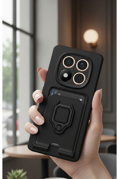 Hatreds Xiaomi Redmi Note 14 Pro 4G Kılıf Kamera Sürgülü Kartvizitli Kartlıkl...